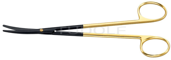 RU 1334-18N / Forbice Metzenbaum-Stand. Curva, Tc/Mc/Cc 18,0 cm