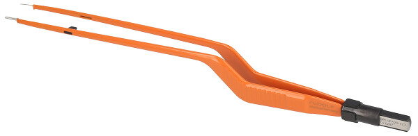 HF520-173 / Pinza Bipolar Non-Stick, Bayoneta, Recta, Conector Plano, 2 mm, 22 cm