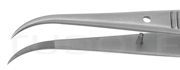 RU 4293-10 / Splinter Forceps, Cvd., W. Pin 10,5 cm, 4,25"