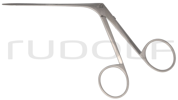 RU 7893-01/06 / Micro Ear Forceps, Straight, Serrated, Shaft Length 8 cm - 3 1/4",
