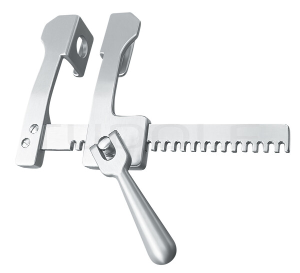 RU 7527-11 / Divaricatore Costale Finocchietto in Alluminio, 30x45x140mm