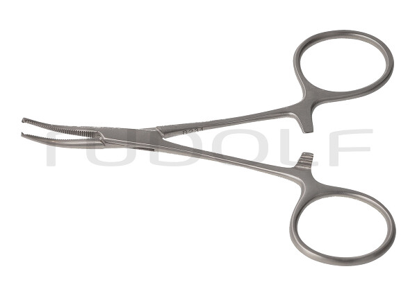 RU 3123-10 / Pinza Emostatica Micro-Mosquito, Curva 1x2D, 10,0 cm