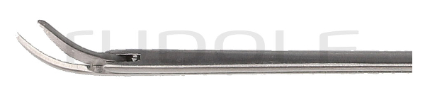 RU 7892-11/03 / Micro Ear Scissors Bellucci, Curved Right Shaft Length 8 cm - 3 1/4",