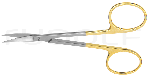 RU 2407-11 / Feine Schere, Gebogen, TC, 11,5 cm