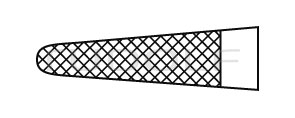 RU 6066-17 / Porte-Aiguille Mathieu, TC, Droit 17 cm