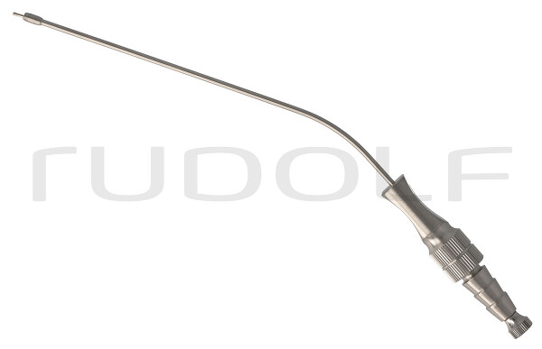 RU 6420-56 / Suction Tube Frazier,  Ø 2,0mm, 6 Ch/Fr, (Wl) 100mm - 4", Ball Ended, W. CUT-OFF, LUER-HUB and Stylet