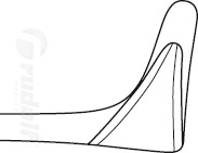 RU 8004-11 / Nasenspekulum Tieck, Figur 1, für Säuglinge, Hygienischer Schluss, 13 cm