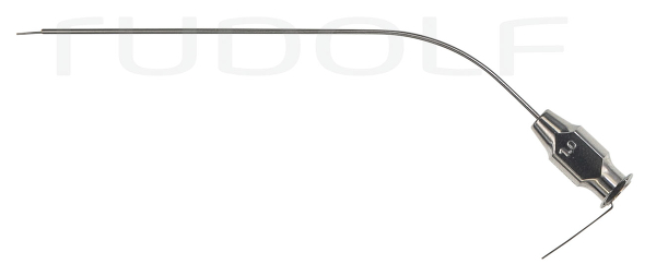 RU 7842-32 / Suction Tube Rosen (House), Curved, LUER-LOCK Cone (Female), O Ø 1 mm,