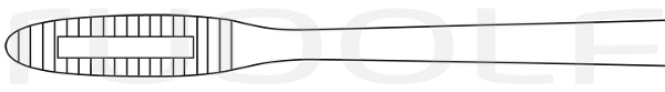 RU 3862-20 / Dressing Fcps Gross-Maier, Straight, Without Ratchet, (L) 20 cm - 8"