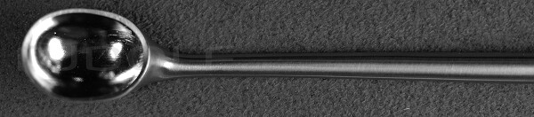 RU 7280-06 / Cureta Uterina Schröder, Cortante, Rígida, Fig. 6, 30 cm