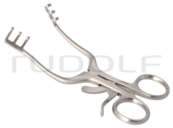RU 4711-13 / Retractor Weitlaner-Wullstein, Blunt, 3x3 Teeth, Spread 45 mm, 13 cm - 5"