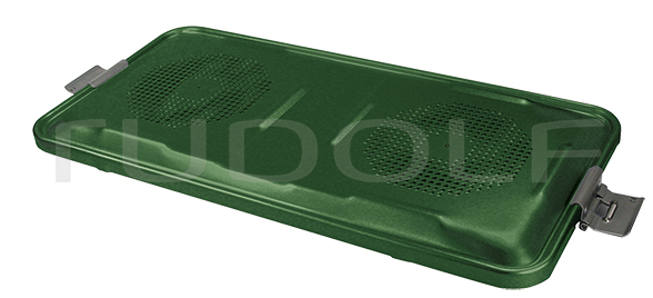 CS315-005 / Deckel Allein, Gelocht, Grün 1/1, 580 x 280 mm