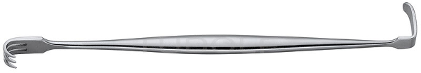 RU 4486-01 / Retractor, Senn-Mueller, Sharp 16 cm - 6 1/4", 7 x 8 mm, 18 x 6 mm