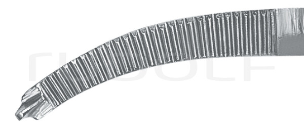 RU 3111-12 / Pinza Emost. Halsted-Mosquito, Curva, 1x2D, 12.5 cm - 5"