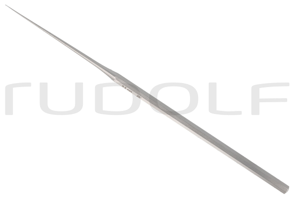RU 7907-03/06 / Ohr-Häkchen Shambaugh, Scharf, Abgewinkelt 25°, 0,6 mm, 16 cm