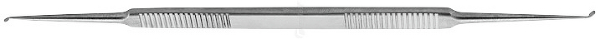 RU 7909-11/10 / Löffel House, Scharf, Stark Gebogen, Doppelendig, Oval 1 x 1,2 mm, 14,5 cm