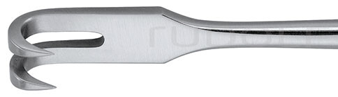 RU 4500-02 / Divaricatore Volkmann, Acuto, 2 Denti 22,5 cm
