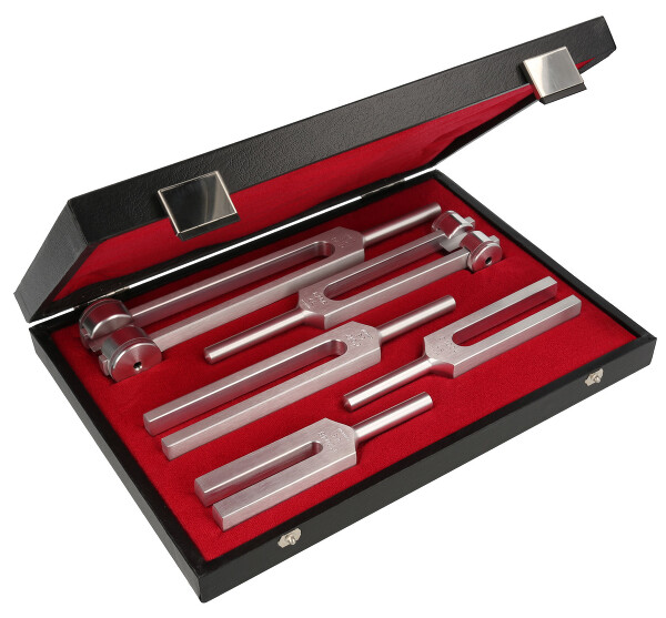 RU 7832-05 / Tuning Forks Set Of 5 Piece Made Of Aluminium-Magnesium-Alloy in Case