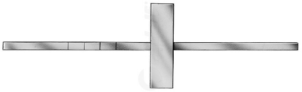 RU 8254-52 / Osteotomo Cottle, Curvo, 18,5cm, 2mm