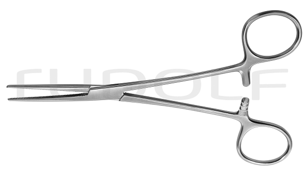 RU 3187-16 / Hemostatic Fcps Dixon-Lovelace, Str., 1x2T 16 cm - 6 1/4"
