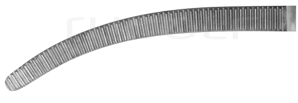 RU 3001-18 / Hemost. Fcps Rochester-Pean, Cvd. 18 cm, 7"