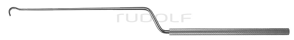 RU 8844-04 / Enukleator Hardy, Links Gebogen Scharf Links, 24,5cm
