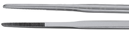 RU 4071-59 / Dressing Forceps, Gerald, Bayo, Curved 19 cm - 7 1/2"