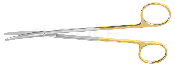 RU 1334-18M / Präp. Schere Metzenbaum, Geb., Tc/Mc 18,0 cm