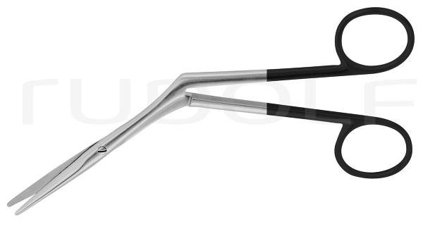 RU 2115-18M / Nasenschere Heymann, Seitwärts Abgewinkelt, MC, 18 cm