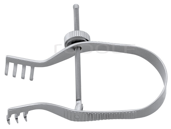 RU 4642-07 / Divaricatore Finsen, Smusso, 4x3Denti 7cm