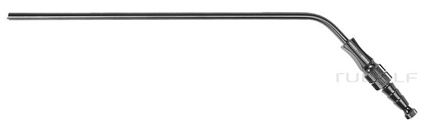 RU 6420-51 / Suction Tube Frazier (Fergusson), Ø 5,0mm 15 Ch/Fr, (Wl) 190mm - 7 1/2", W. CUT-OFF, LUER-HUB and Stylet