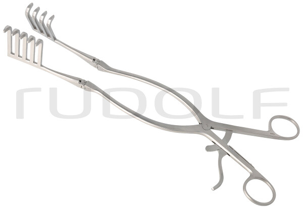 RU 4739-22 / Divaricatore Beckmann-Adson, Acuto 44mm, 31cm