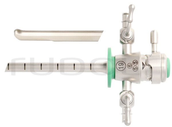 CY190-101 / Cysto-Urethroskopsch. m. 2 Starren Hähnen 19 Charr., Inkl. Standardobturator Obturator: CY190-121