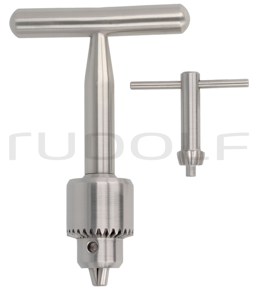 RU 5747-01 / Manico, Con Mandrino Di Jacobs 0,5 - 6,5 mm, Con Chiave Per Mandrino Jacobs