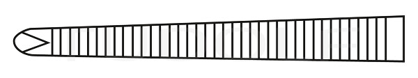 RU 3010-13 / Pince Hémostat. Ochsner-Kocher, Droite 1 x 2 Dents, 13 cm