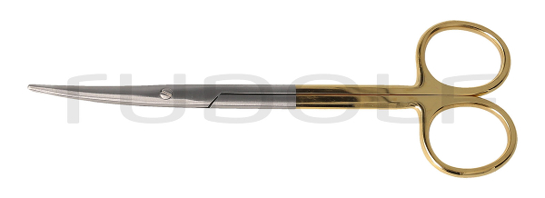 RU 1314-14M / Diss. Scissors Metzenb.-Stand., Cvd., Sc,Tc 14,5 cm - 5 3/4"