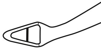 RU 7258-25 / Pinza Van Doren, Terminal Triangular, 25 cm