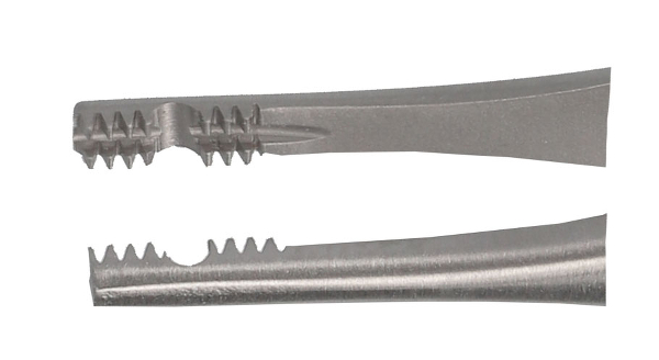 RU 4143-12 / Auditory Ossicle Forceps Derlacki, Straight, Delicate, Tissue, 12 cm - 4 3/4"