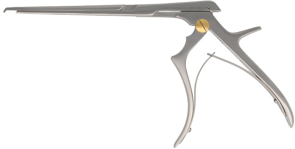 RU 6449-52 / Rongeur Kerrison, Cutting Downwards 40° Standard, Thin Foot Plate, 18cm, 7", 2mm