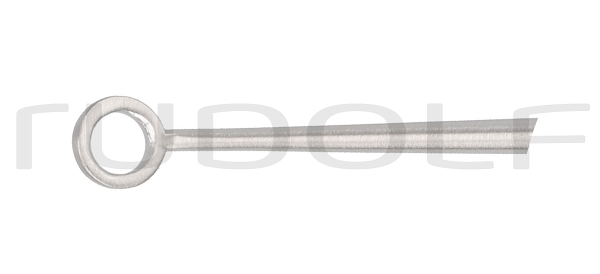 RU 7903-03 / Curette Buck, Figure 3,Curved, Blunt, I Ø 2.7 mm, O Ø 4.1 mm, 14.5 cm - 5 3/4"