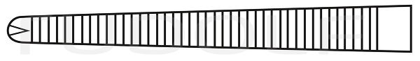 RU 3074-14 / Delic. Hemost. Fcps, Crile-Rankin, Str., 1x2 Teeth, 14 cm - 5 1/2"