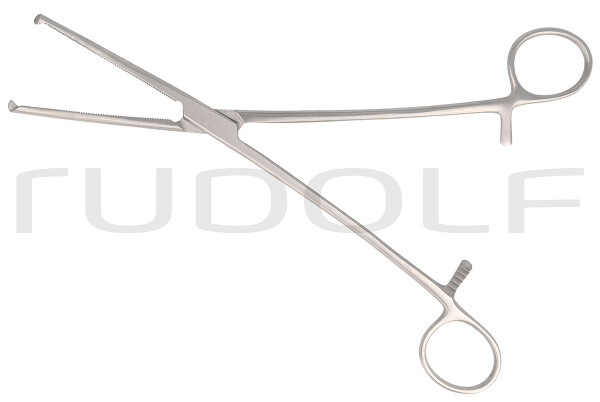 RU 3011-24 / Pinza Emost. Ochsner-Kocher, Curva, 1x2D 24,0 cm