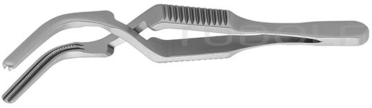 RU 3935-64 / Pinza Bulldog Diethrich, Angolata, At 4,6 cm, 14 mm