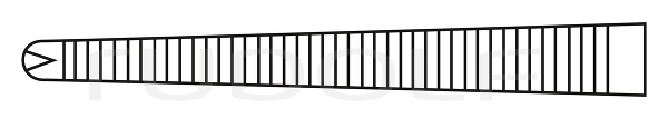 RU 3030-16 / Hemost. Fcps Kocher, Fine, Str., 1x2T. 16 cm, 6,25"