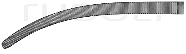 RU 3001-26 / Hemost. Fcps Rochester-Pean, Cvd. 26 cm, 10,25"