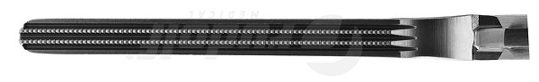RU 3383-51 / Pinza Per Parametrio Rogers, Retta 25 cm