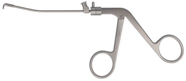 RU 8112-61 / Pinza Micro Per Antro, 360° Rotante, Tagliente All'indietro, Asta Curva in Giu 2 mm, (Lu) 10 cm, Con LUER-LOCK