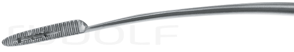 RU 3815-17 / Korn-(Polypen) Zange, Gebogen, mit Sperre, 17 cm