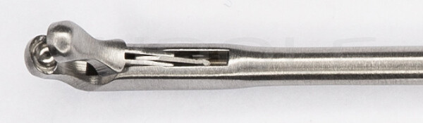 RU 8650-03/33 / Micro Fcps. Cup-Shp., Hor. Lft, FF-MOV. Shaft Length 23cm/9", Conicø2/3mm, Jaw 2mm