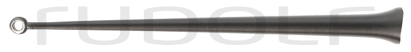 RU 7903-20 / Curette Buck, Figure 00,Curved, Blunt, I Ø 1.15 mm, O Ø 2 mm, 14.5 cm - 5 3/4"